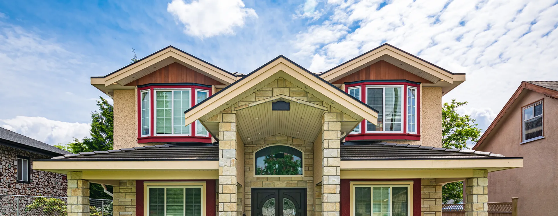Contemporary single-story home with modern architecture and professional construction