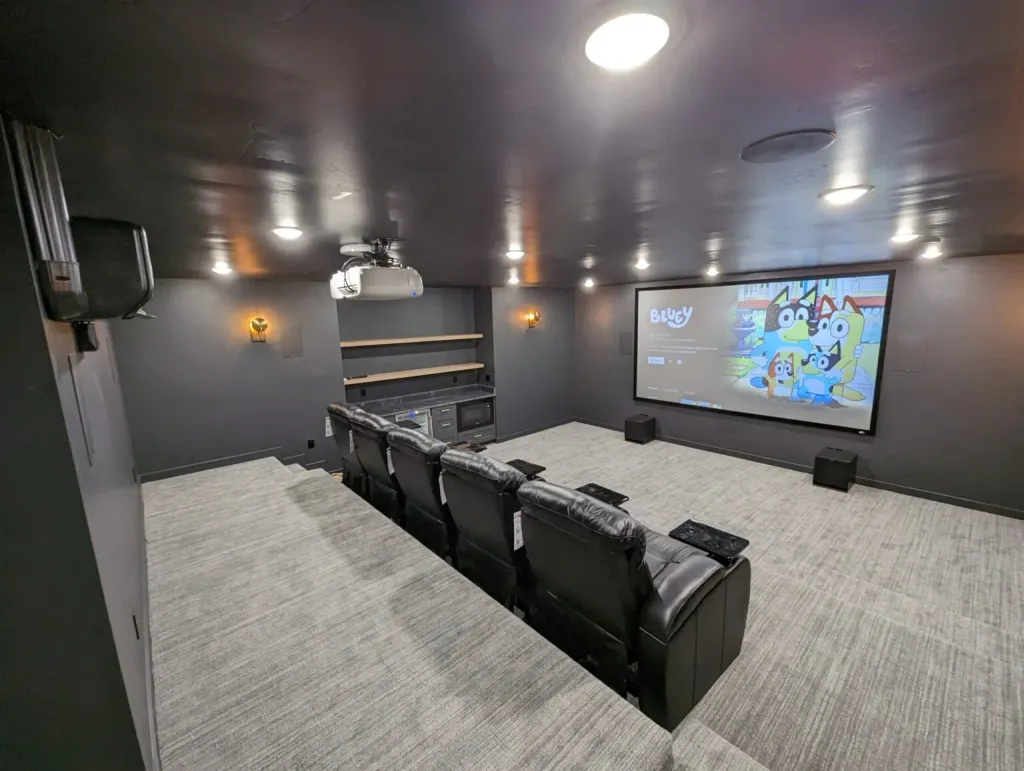 Basement finishing process managed by Cherrywood Construction